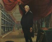 查尔斯威尔森皮尔 - The Artist in his Museum, 1822, Pennsylvania Academy of the Fine Arts